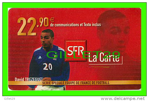 TÉLÉCARTES, THAILANDE - SPORTS, FOOTBALL (SOCCER) - DAVID TREZEGUET (ÉQUIPE DE FRANCE DE FOOTBAL- 12/2003 - PHONECARDS - - Sport