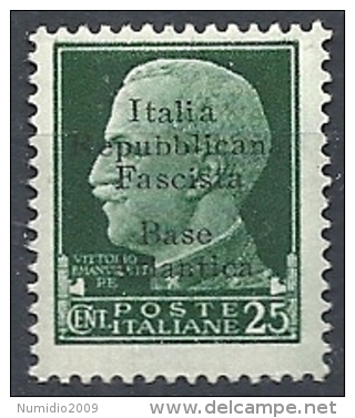 1943 EMISSIONI LOCALI BASE ATLANTICA 25 CENT MNH ** - RR11888 - Ortsausgaben/Autonome A.