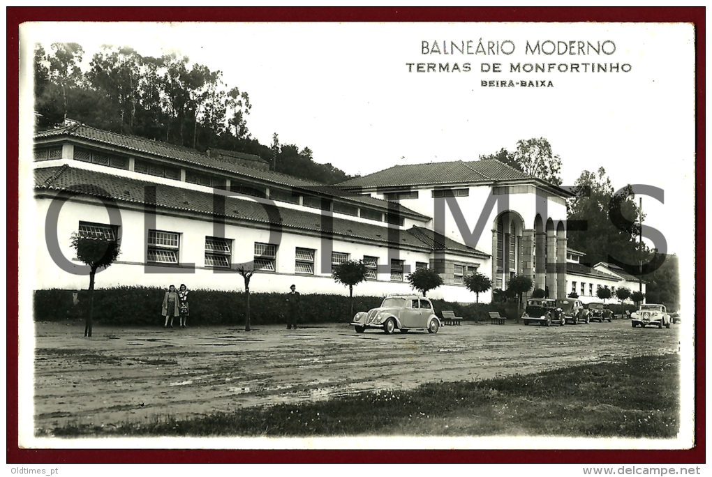 MONFORTINHO - TERMAS - BALNEARIO MODERNO - 1950 REAL PHOTO PC - Castelo Branco