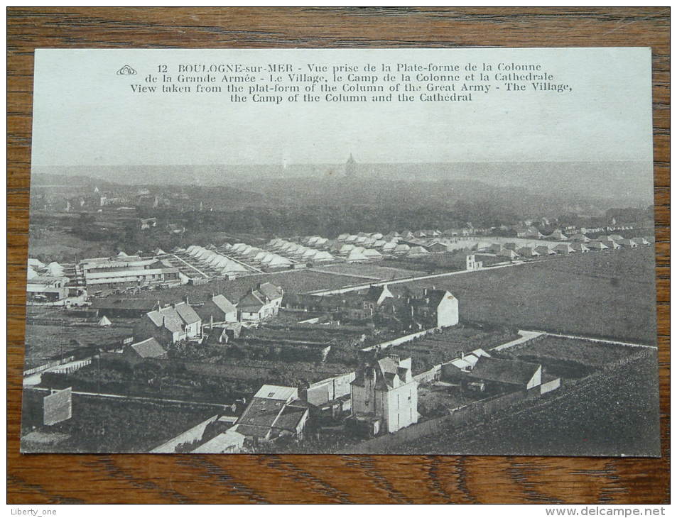 Vue Prise De La Plate-forme De La Colonne De La Grande Armée Le Village ( 12 ) Anno 19?? ( Zie Foto Voor Details ) !! - Boulogne Sur Mer