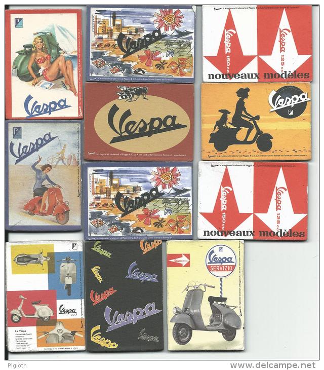 VES03 - SCATOLA ORIGINALE CONTENENTE 11 MAGNETI PUBBLICITA´ VESPA - Trasporti