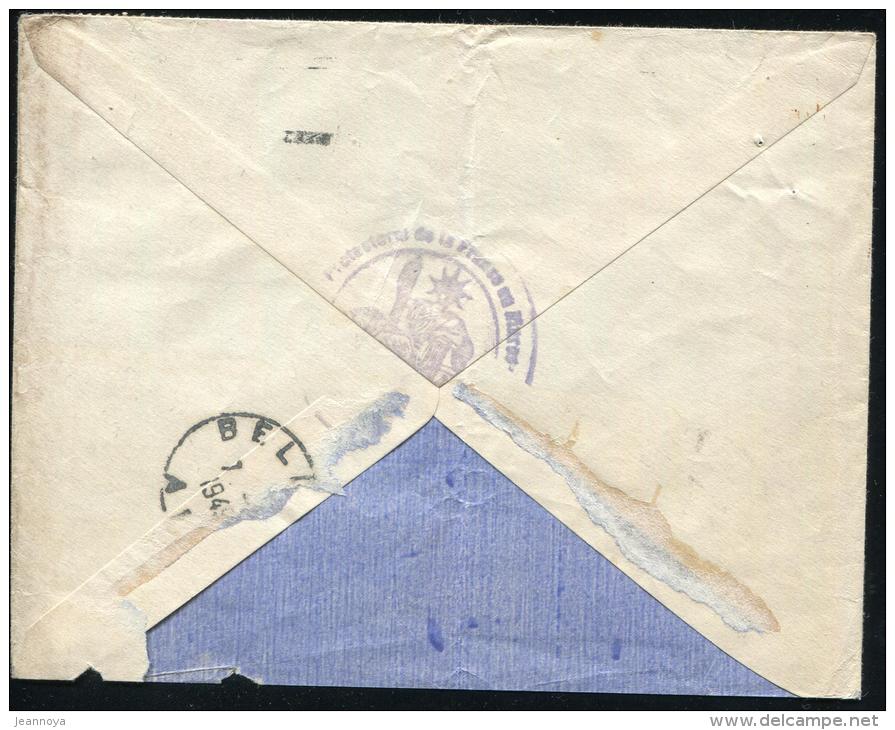 MAROC - N° 251 + PA 60, SUR LETTRE AVION, O.M. RABAT LE 5/3/1949, POUR BELLEY AVEC TAXE FRANCAISE N° 85 PAIRE - TB - Lettres & Documents