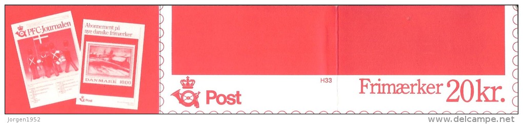 DENMARK  # BOOKLETS H33 MINT FROM YEAR 1989 (PRICE IN DENMARK 21,50 EURO) - Booklets