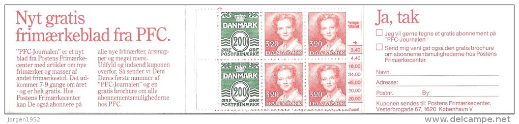 DENMARK  # BOOKLETS H33 MINT FROM YEAR 1989 (PRICE IN DENMARK 21,50 EURO) - Postzegelboekjes