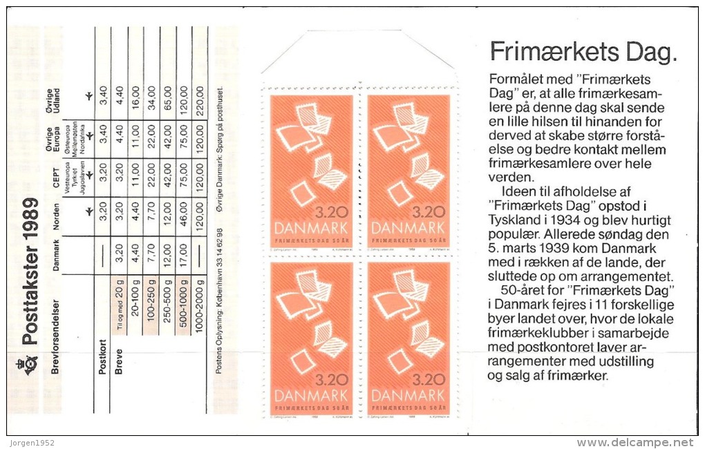 DENMARK  # BOOKLETS S52 MINT FROM YEAR 1989 (PRICE IN DENMARK 11,40 EURO) - Postzegelboekjes