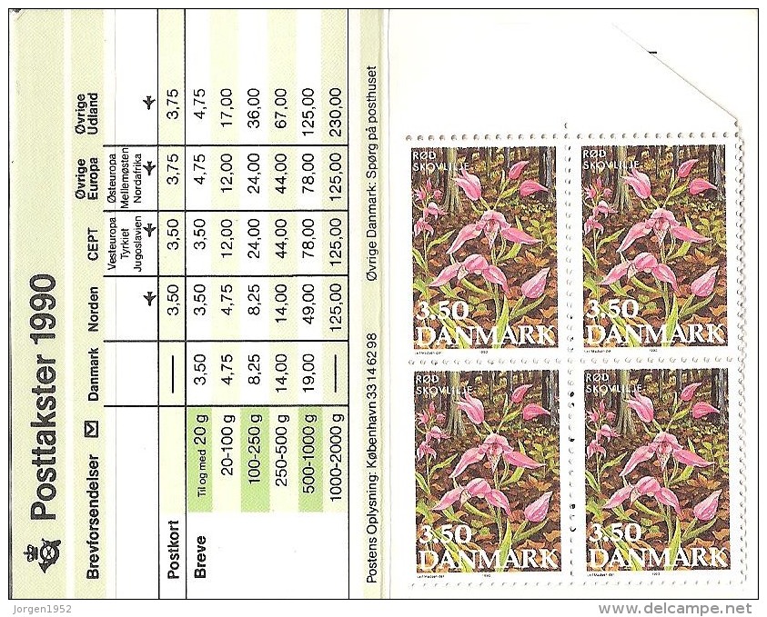 DENMARK  # BOOKLETS S54 MINT FROM YEAR 1990 (PRICE IN DENMARK 36,25 EURO) - Postzegelboekjes