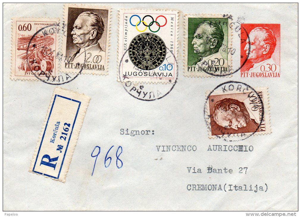 1968  LETTERA - Storia Postale