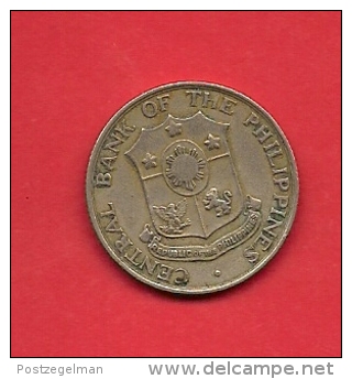 PHILIPPINES 1966 Circulated Coin 25 Centavos Nickel Brass Km 189.1 - Philippines