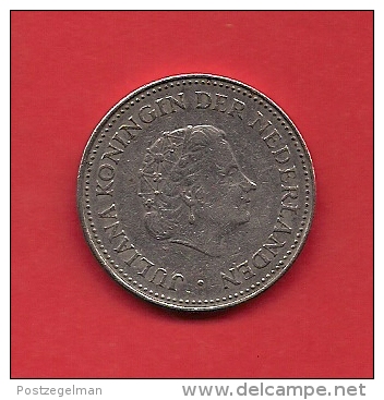 NETHERLAND ANTILLES 1985 Circulated Coin 1 Guilden Ju;iana , Nickel Km 12 - Netherlands Antilles