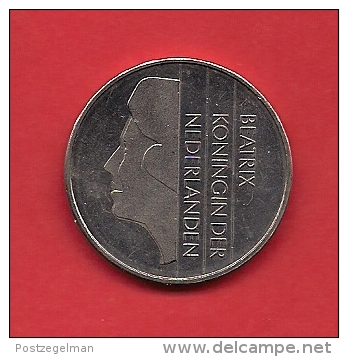 NEDERLAND 1982, Circulated Coin 2,5 Gulden, Beatrix, Nickel  Km 206 - 1980-2001 : Beatrix