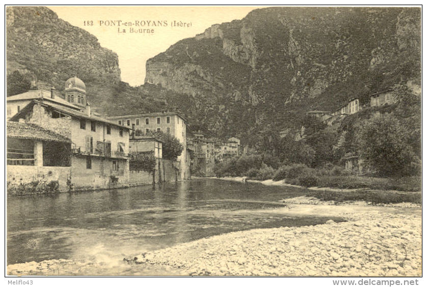 38/CPA - Pont En Royans - La Bourne - Pont-en-Royans