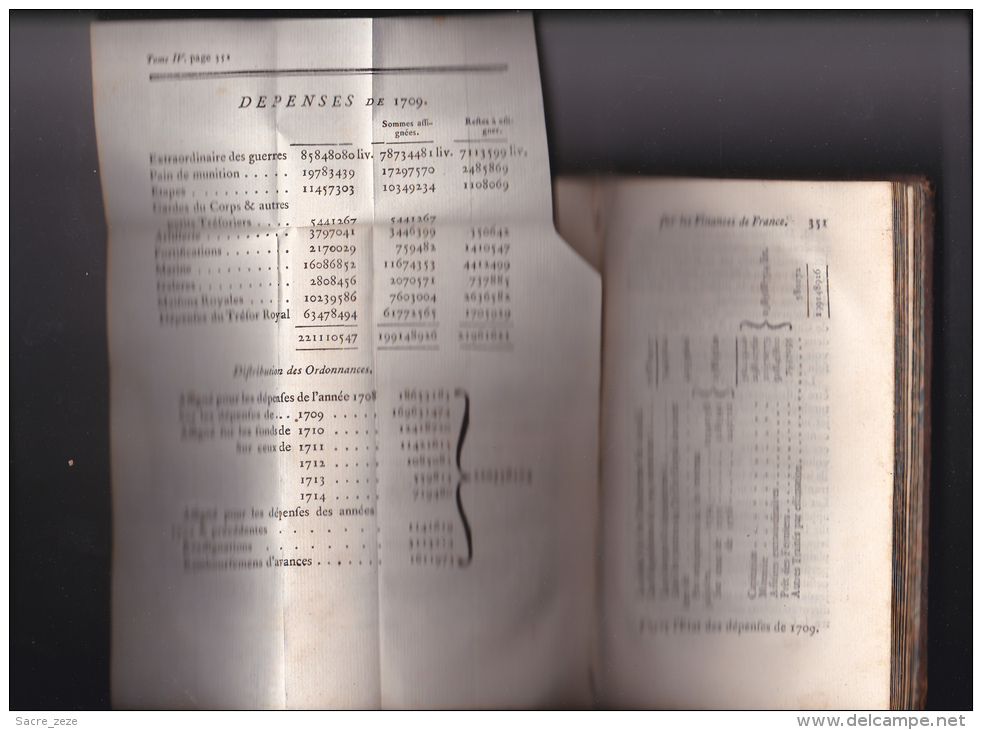 RECHERCHES Et Considérations Sur Les Finances De La France-Forbonnais-1758-tome IV - 1701-1800