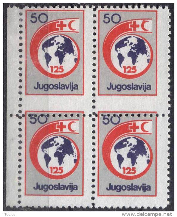 YUGOSLAVIA - JUGOSLAVIA - ERROR - VERT. IMPERF. - TBC TAX - RED CROSS - Pair - **MNH -1987 - Liefdadigheid