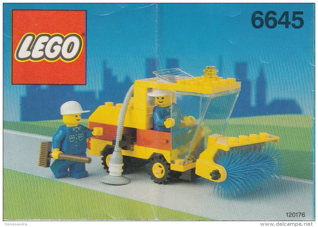 Lego 6645 Véhicule De Nettoyage Avec Plan 100 % Complet Voir Scan - Lego System