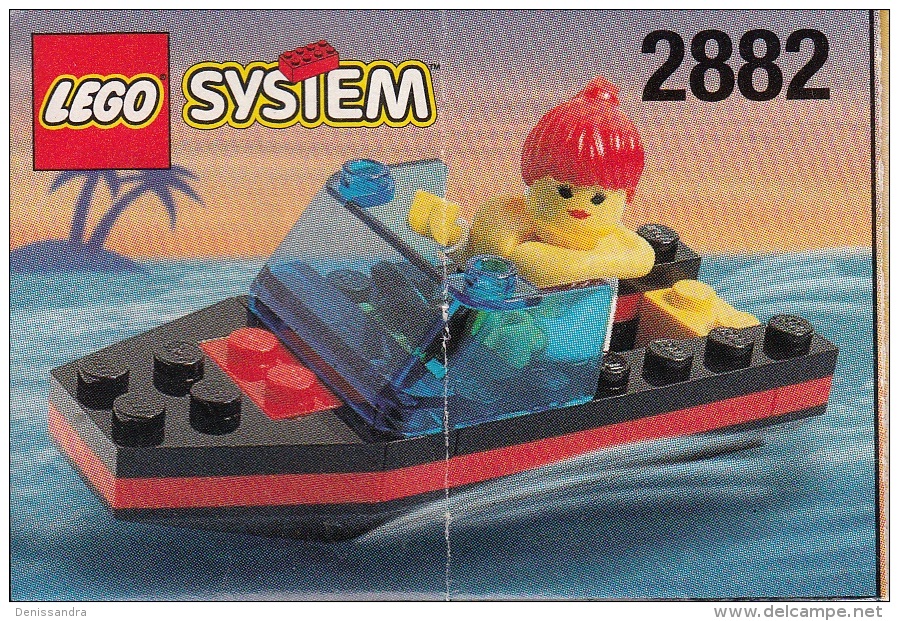 Lego 2882 Bateau Rapide Avec Plan 100 % Complet Voir Scan - Lego System