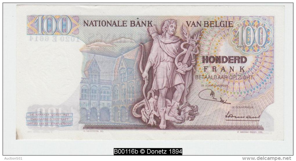 B00116 100 F. (66**1/2), Jordens Ansiaux, 15-01-1970 EF - 100 Francs