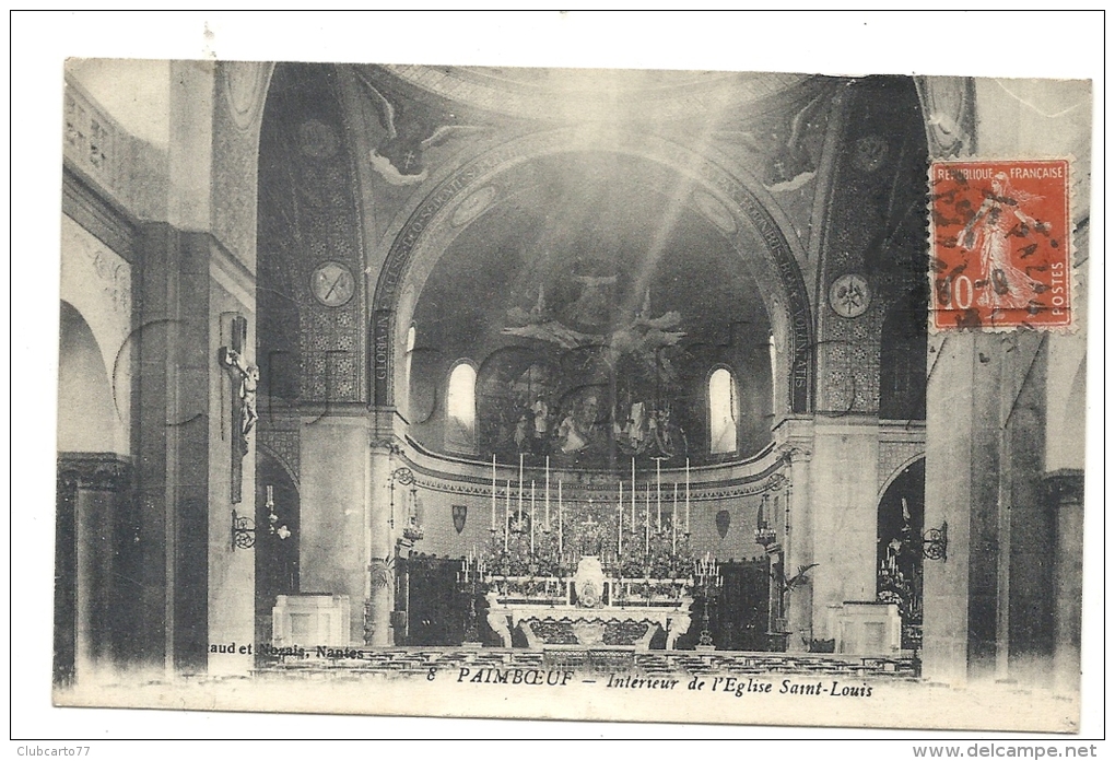 Paimboeuf (44) : L´intérieur De L´église Saint-Louisen 1910. - Paimboeuf