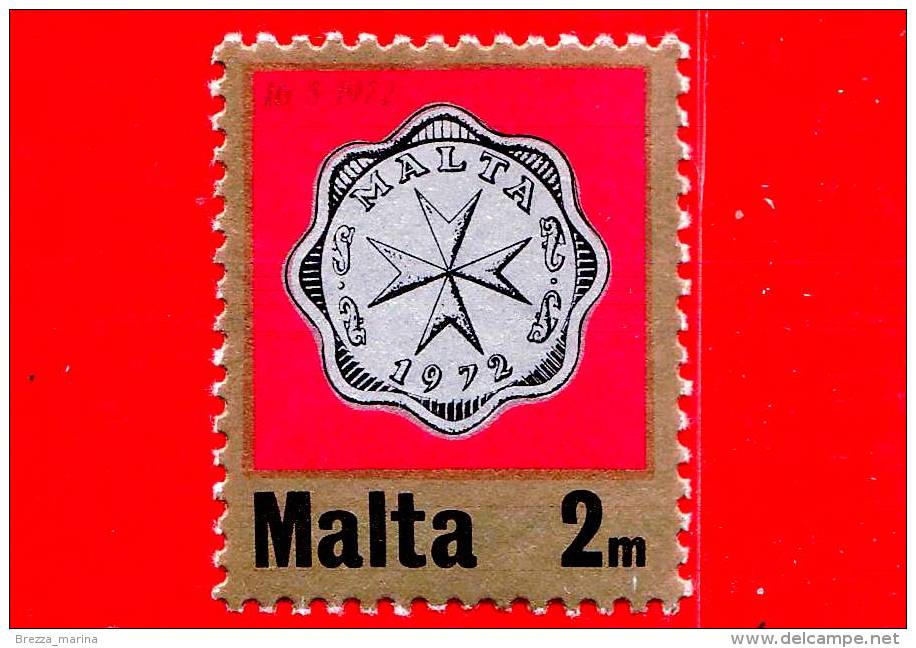 Nuovo - MNH - MALTA - 1972 - Moneta - Croce Maltese - Decimal Currency Coins - 2 M - Malta