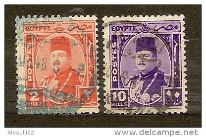 EGITTO Egypte  N. 224-228/US - 1944/46-   Lot Lotto - Used Stamps