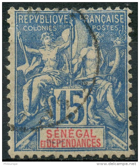 Sénégal (1887) N 13 (o) - Used Stamps