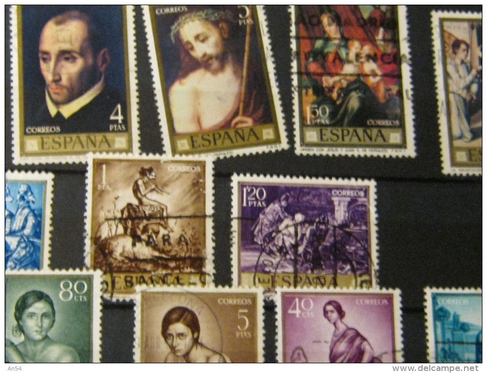 LOT   ESPAGNE  OBLITERES -NEUFS   MERITE INTERET - Collections (sans Albums)