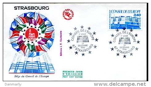 FDC 13/12/86 :  Conseil De L'Europe à STRASBOURG - European Community