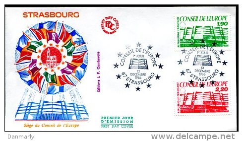 FDC 13/12/86 :  Conseil De L'Europe à STRASBOURG - European Community