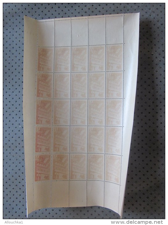 MAROC Ex protectorat français  Feuille 25 timbres **  Coin Daté N° 288 Y/T  C/62 € Sheet of 25 stamps rating:€ 62