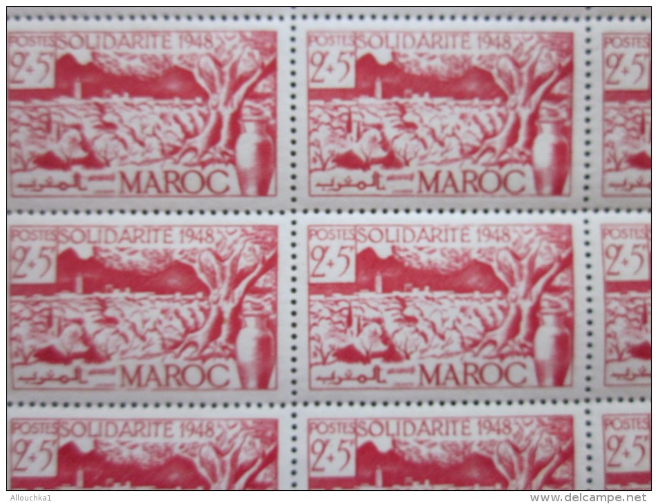 MAROC Ex Protectorat Français  Feuille 25 Timbres **  Coin Daté N° 272 Y/T  C/42 € Sheet Of 25 Stamps Rating:€ 42 - Neufs