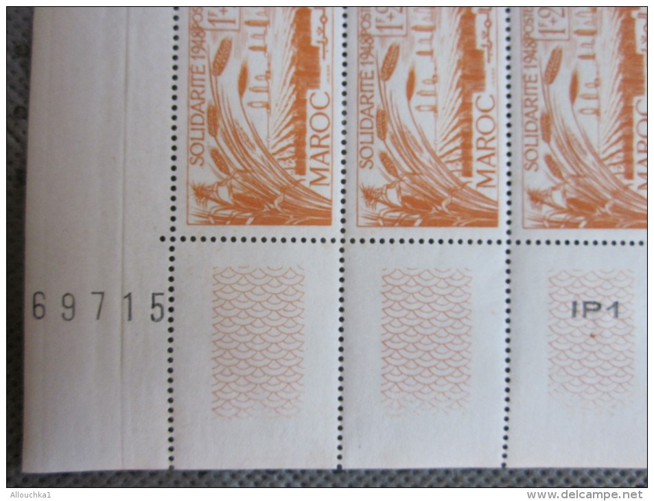 MAROC Ex Protectorat Français  Feuille 25 Timbres **  Coin Daté N° 271 Y/T  C/42 € Sheet Of 25 Stamps Rating:€ 42 - Neufs