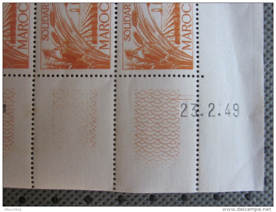 MAROC Ex Protectorat Français  Feuille 25 Timbres **  Coin Daté N° 271 Y/T  C/42 € Sheet Of 25 Stamps Rating:€ 42 - Neufs