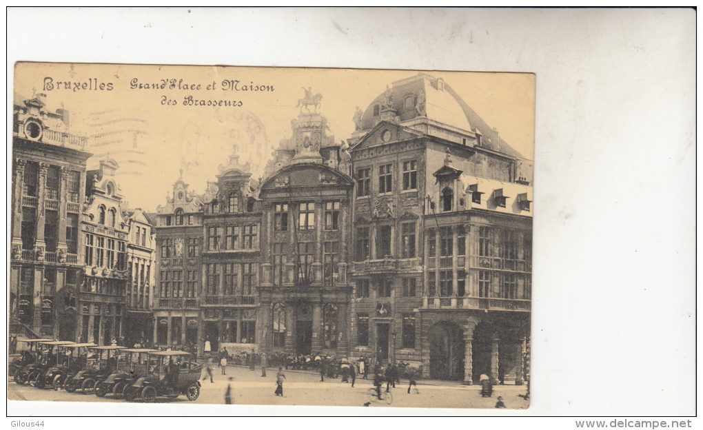 Bruxelles   Grand Place Et Maison Des Brasseurs Très Animée - Marktpleinen, Pleinen