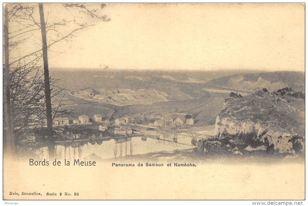 Bords De La Meuse - Panorama De Samson Et Namêche, Nels Série 9, N° 30, Pub. Sel Cérébos - Namur