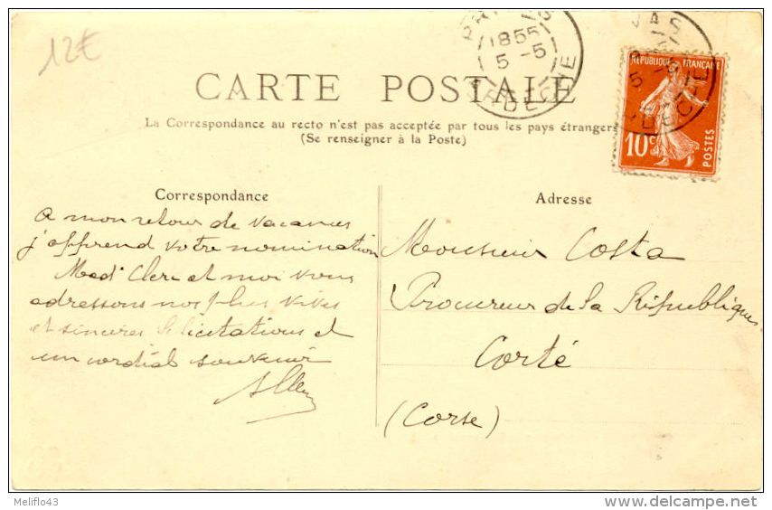 07/CPA A - Privas - Les Postes Et Télégraphes , L'Esplanade (1855 à Priori) - Privas