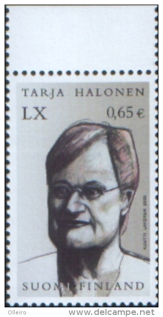 Finlandia Finland 2003 Special Stamp 60th Birthday Of President  Tarja Halonen 1v ** MNH Complete Set - Unused Stamps