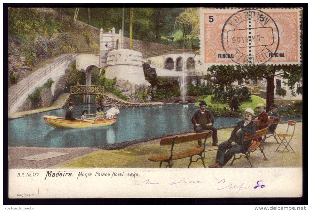 FUNCHAL / MADEIRA  / PORTUGAL Postal Colorido Lago Do Monte Palace Hotel . Old Postcard - Madeira