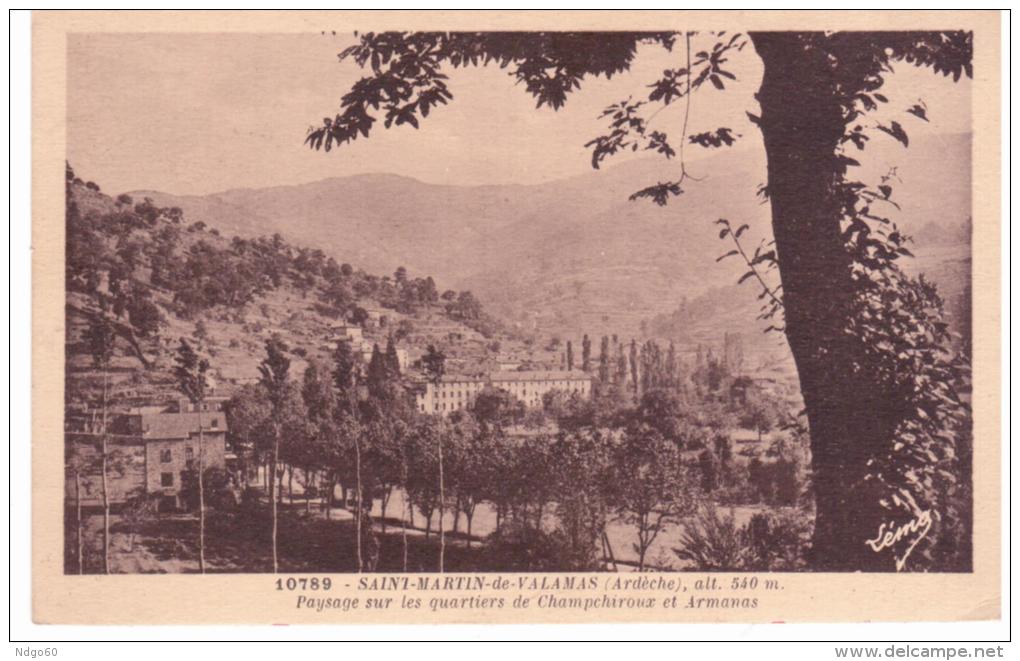 Saint Martin De Valamas - Paysage Sur Les Quartiers De Champchiroux Et Armanas - Saint Martin De Valamas