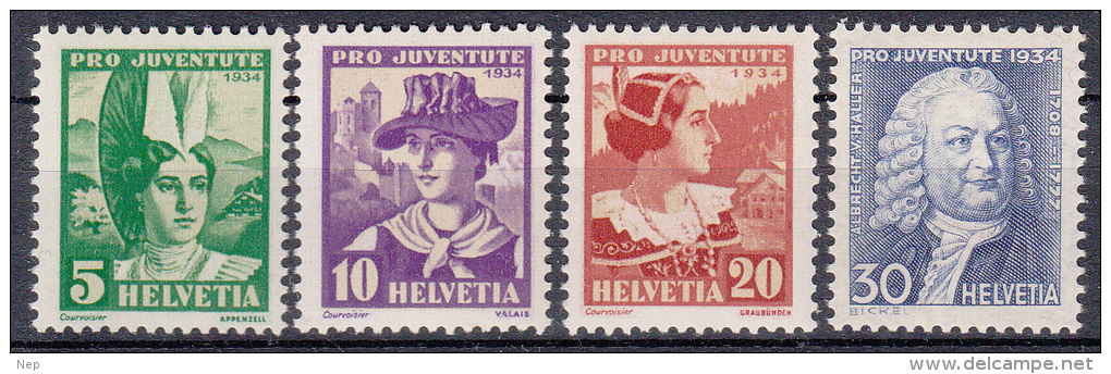 ZWITSERLAND - Michel - 1934 - Nr 281/84 - MNH** - Unused Stamps