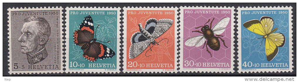 ZWITSERLAND - Michel - 1950 - Nr 550/54 - MNH** - Unused Stamps