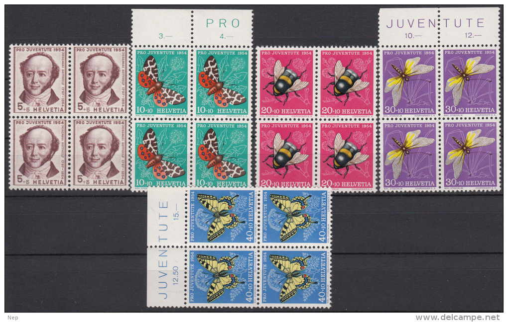 ZWITSERLAND - Michel - 1954 - Nr 602/06 (Blok/Bloc 4) - MNH** - Nuevos