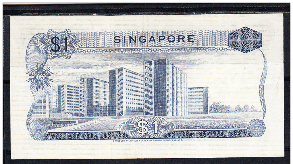 SINGAPUR 1967. 1 DOLARES.PICK Nº1 MBC+.RARO. B276 - Singapur