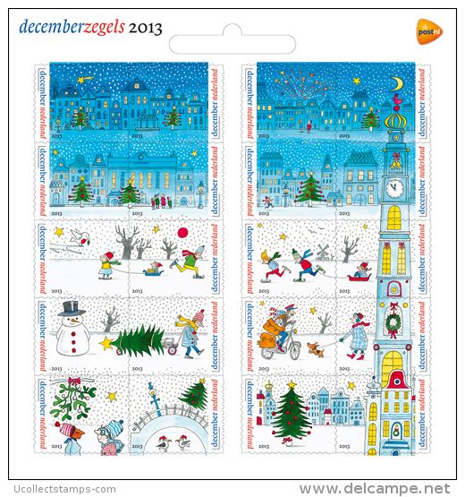 Nederland  2013  Kerstmis Christmas Weihnachten  Noell Velletje/sheetlet Postfris/mnh/neuf - Unused Stamps