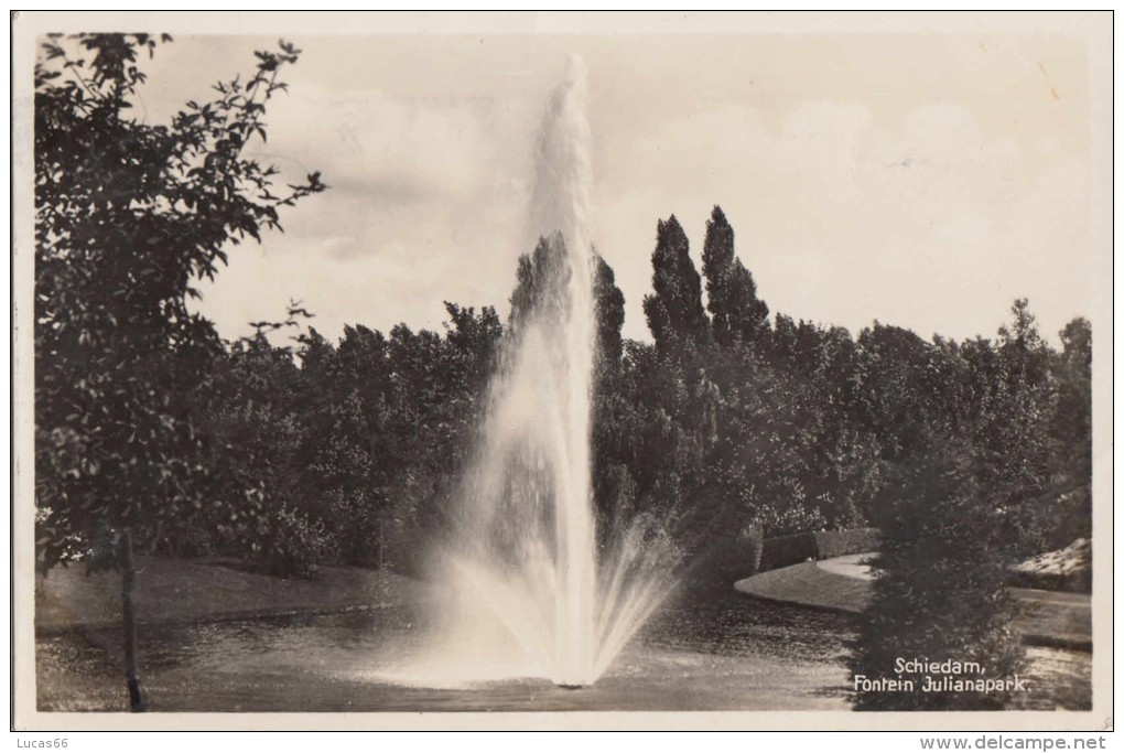 1933 SCHIEDAM FONTEIN JULIANAPARK - Schiedam