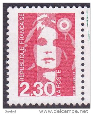 France Marianne Du Bicentenaire N° 2614 C ** Variété Du Briat Le 2.30 Frs Rouge (sans Phosphore) - 1989-1996 Maríanne Du Bicentenaire