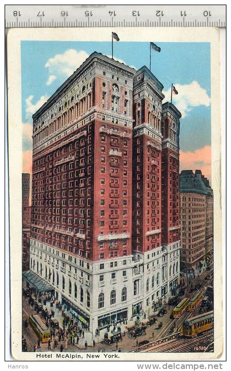 Hotel McAlpin, New York Verlag: Haberman, Postkarte,  Erhaltung: I –II Karte Wird In Klarsichthülle Verschickt.(M) - Hotels & Restaurants