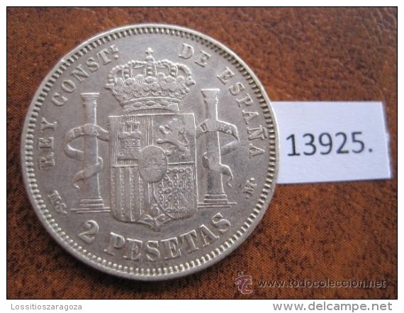 España , 2 Pesetas De Plata 1882 18 - 82 MSM , ALFONSO XII , 12 - Sammlungen