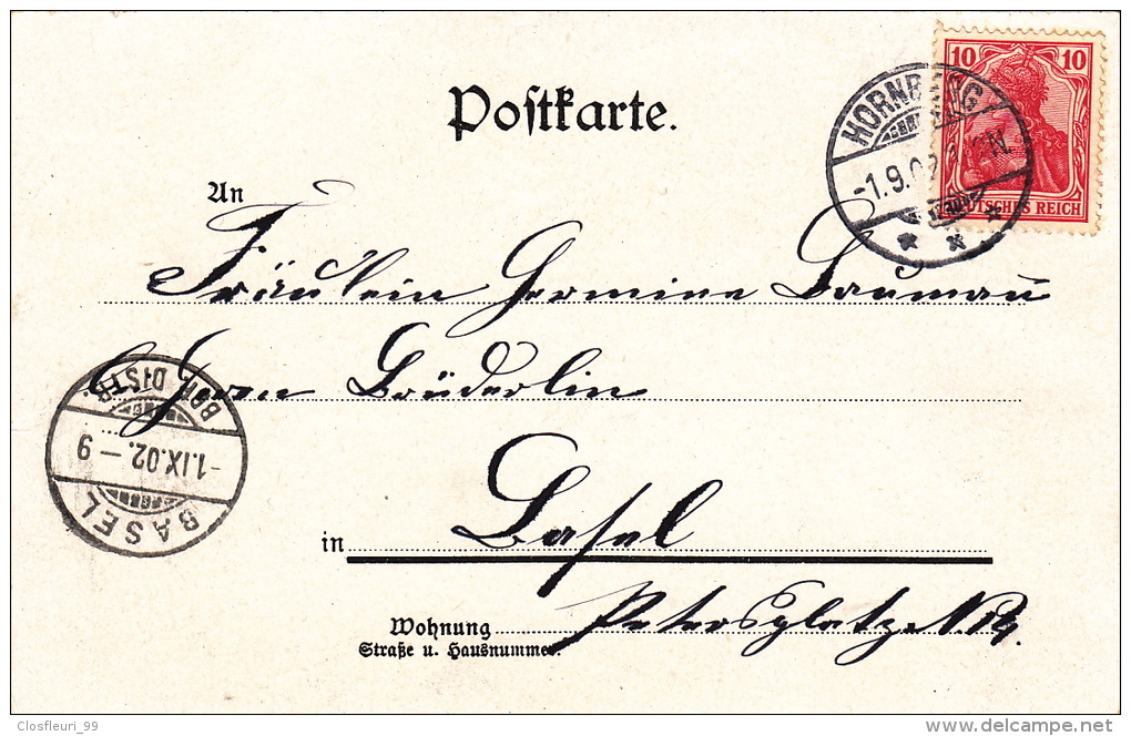 Volkstracht Aus Dem Gutachthgal, Schwarzwald,  Hornberg 1.9.1902 / Karte Ohne Defekt - Hornberg