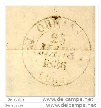 LAC - Courrier 1836 Paris Pour Ornans (25 Doubs) - 1801-1848: Précurseurs XIX