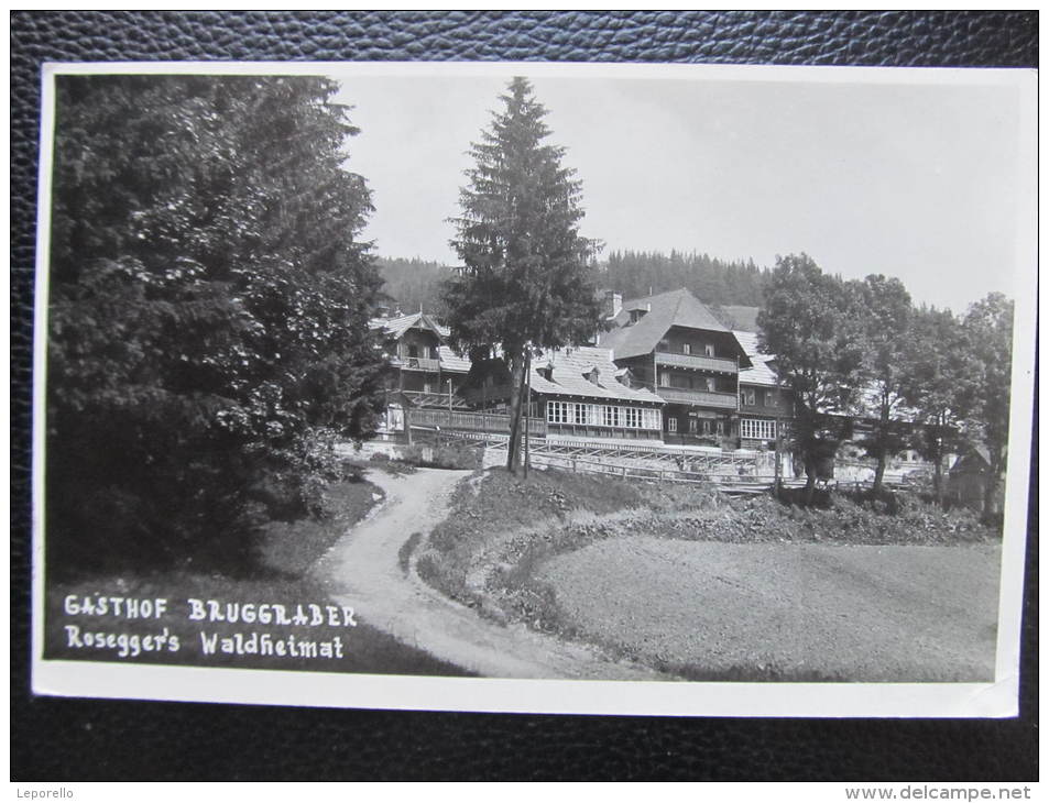 AK KRIEGLACH Gasthof Bruggraber 1930 //  D*9513 - Krieglach