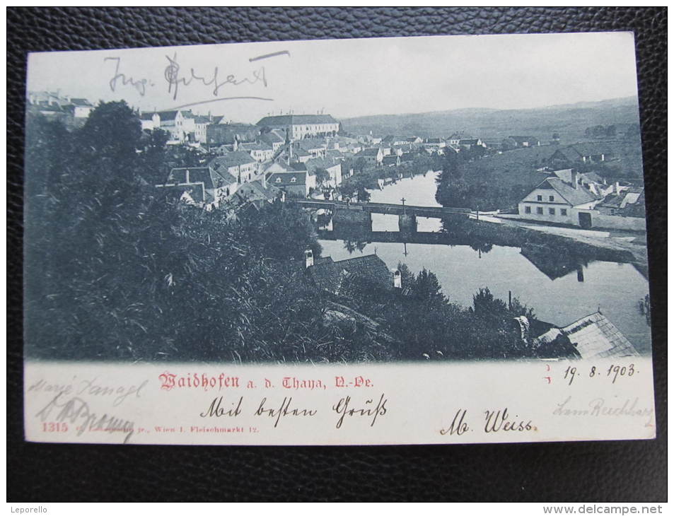 AK WAIDHOFEN A.d.Thaya 1900  //  D*9528 - Waidhofen An Der Thaya